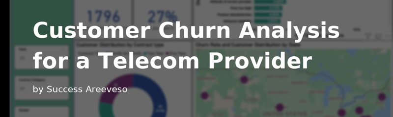 Customer Churn Analysis for a Telecom Provider